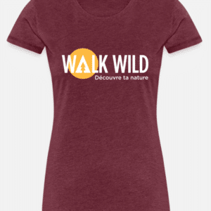 T-shirt femme bordeaux chiné
