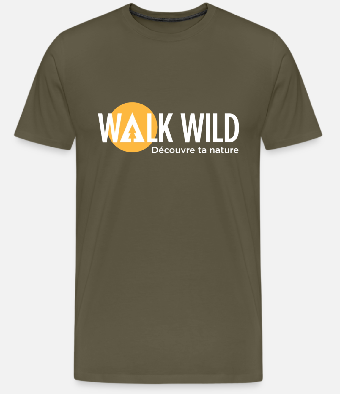 T-shirt homme kaki